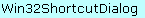 Win32ShortcutDialog object